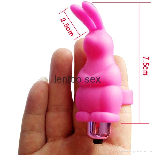 Silicone Rabbit Vibrator Body Massager Sex Vibration Vibrator for Woman sex toy  2