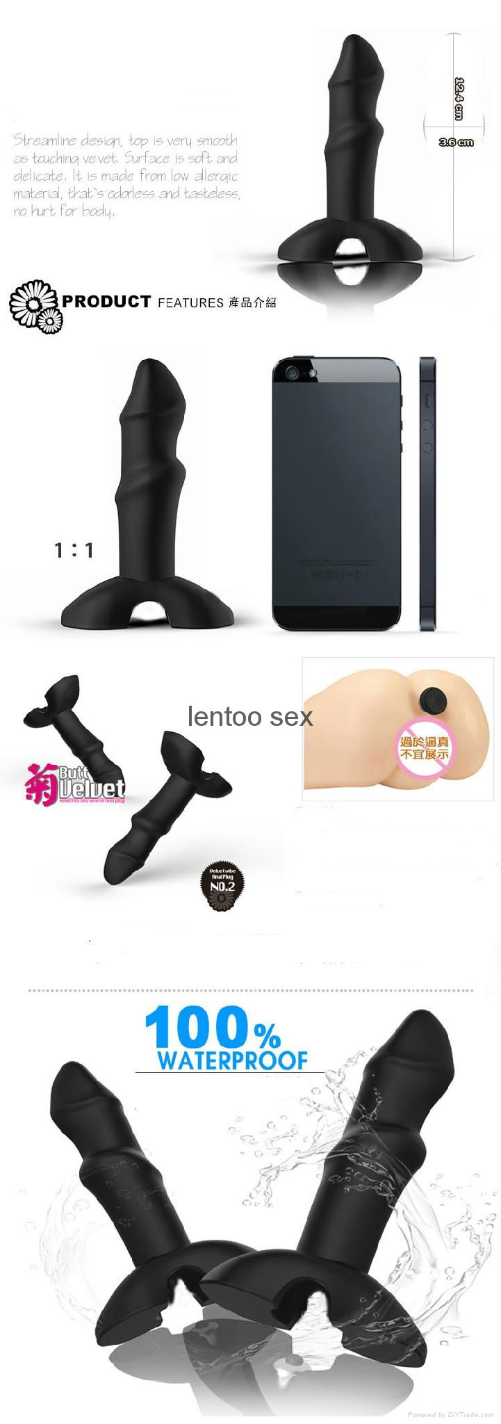 Anal Sex Toys vibrating silicone anal butt plug sex toys for woman anal 4