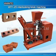 WT1-25 Interlocking Clay Block Machine