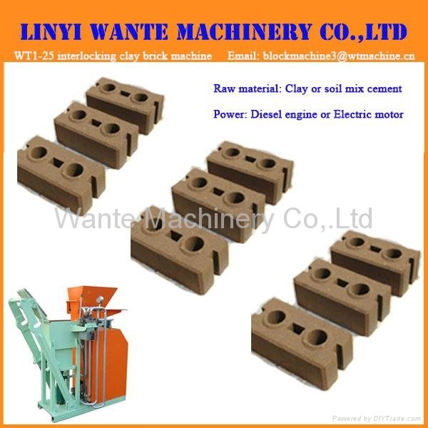 WT1-25 Interlocking Clay Block Machine 5