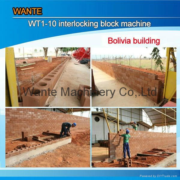 WT1-10 soil cement block machine  4