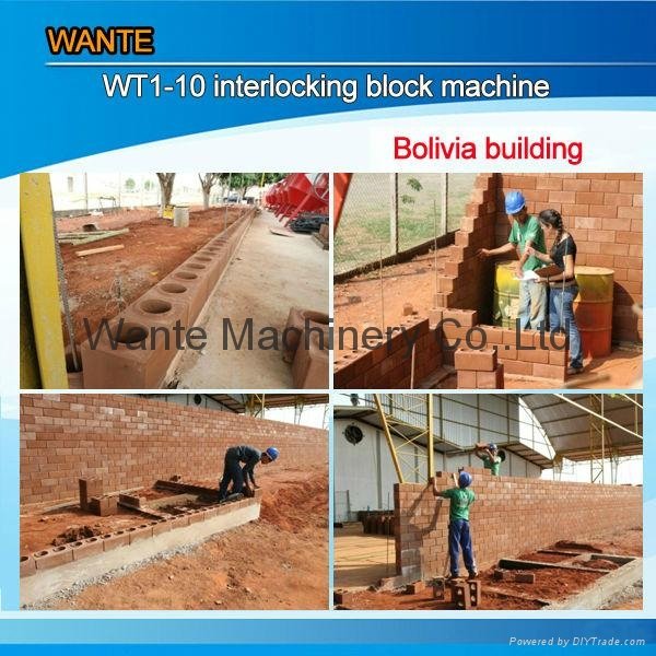 WT1-10 soil cement block machine  5