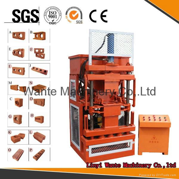 WT1-10A Interlocking machine making brick