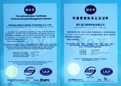 ISO14001 environmental management  system certification