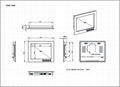 12.1" LCD Industrial Monitor HDMI DVI VGA 800x600 1024x768 or 1280x800 3