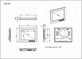 12.1" LCD Industrial Monitor HDMI DVI VGA 800x600 1024x768 or 1280x800