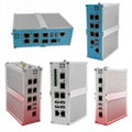 Wide temperature din rail industrial computer