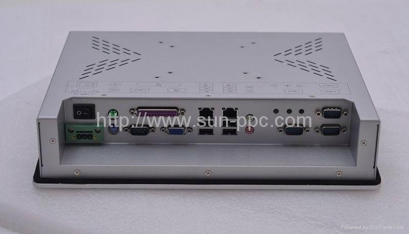 10.4 inch LED industrial all in one pc 3COM RS485  3