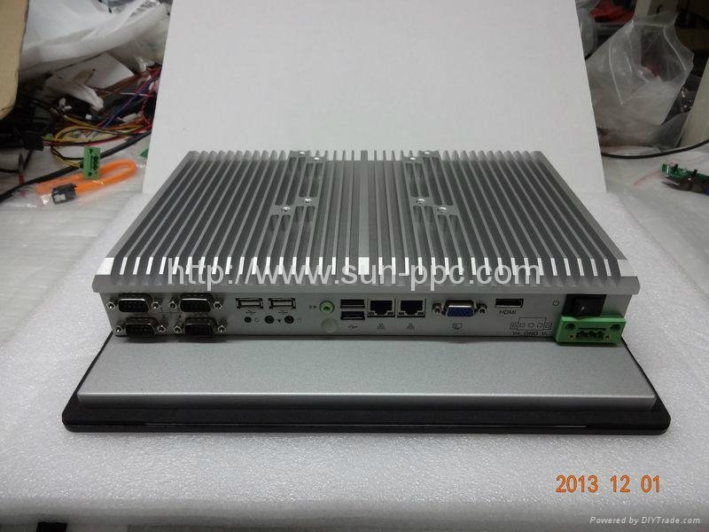 8.9" LED Fanless Industrial Panel PC with intel ATOM N2600