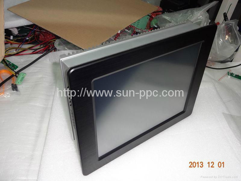 8.9" LED Fanless Industrial Panel PC with intel ATOM N2600 3