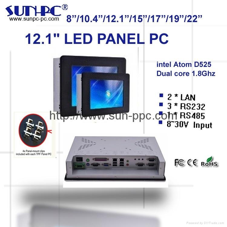 12 inch high brightness industral computer,panel pc, all in one pc