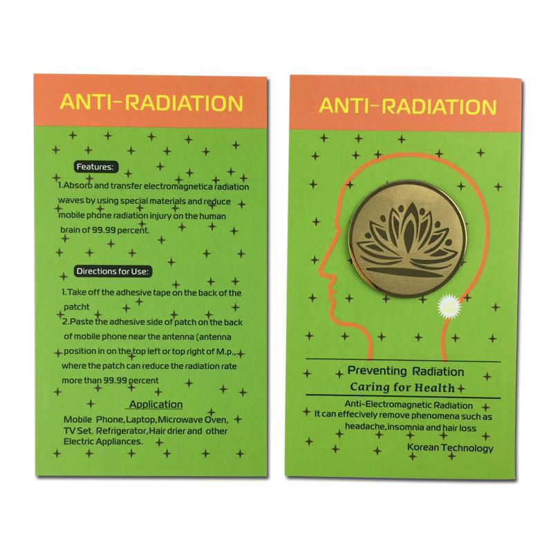 24K Gold Anti radiation Sticker for mobile phone  