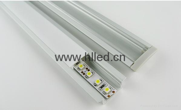  LED Aluminum profile for led strips light with PMMA/PC diffuser