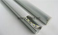 Rounded LED extrusion profile for LED strips with adjustable brackets 1