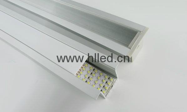 Recessed linear aluminum profile for led lighting
