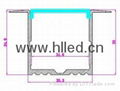 Recessed linear aluminum profile for led lighting    2