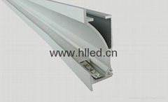 Alu wall installed LED profile for LED strips/ LED tapes