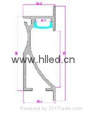 Alu wall installed LED profile for LED strips/ LED tapes 2