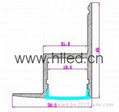 Aluminium-ceiling or wall LED profile for LED lighting fittings 2