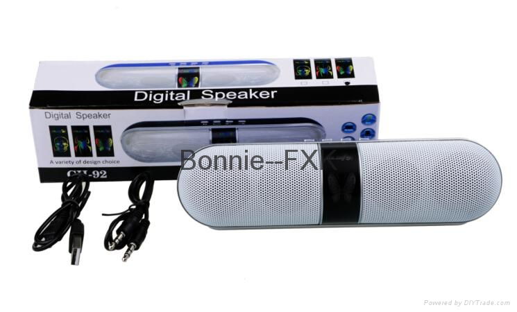 New Pills Wireless Bluetooth Speaker with USB,TF,FM Radio,LED colorful light 5