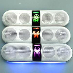 New Pills Wireless Bluetooth Speaker with USB,TF,FM Radio,LED colorful light