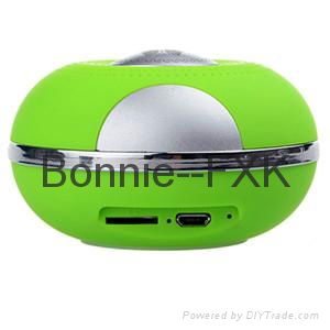 Mini Wireless Bluetooth Speaker With Led Light/fm Radio/tf Card/usb Slots 2