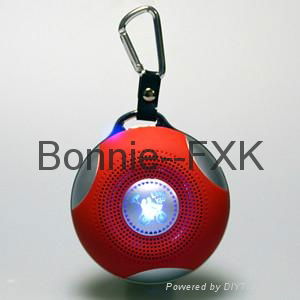 Mini Wireless Bluetooth Speaker With Led Light/fm Radio/tf Card/usb Slots 5