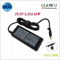 AC Power Adapter Charger 19.5V 3.33A 65W for HP