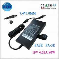 AC Adapter 19.5V 4.62A for DELL PA-10 Latitude D500 D600 D800 E5400 131L