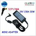 19V 1.58A 30W Notebook Battery Adapters for Acer Aspire One 721 751h 752 A110