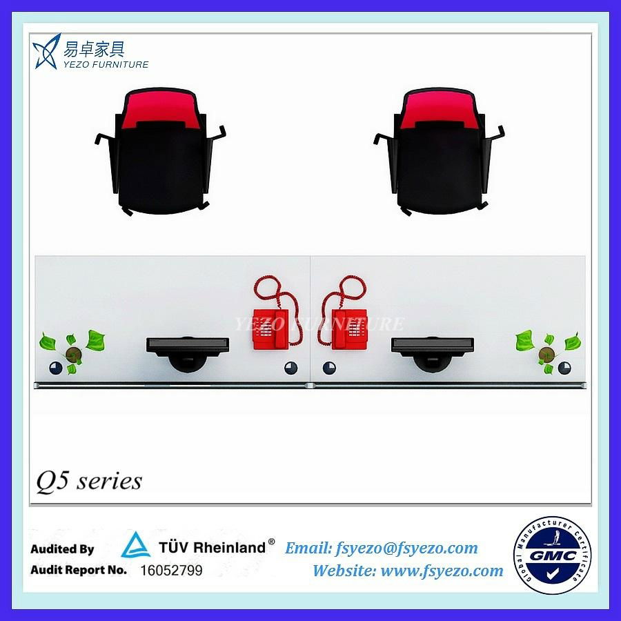 8mm frosted glass office desk dividers Q5P21P6 YEZO (China