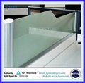 8mm frosted glass office desk dividers
