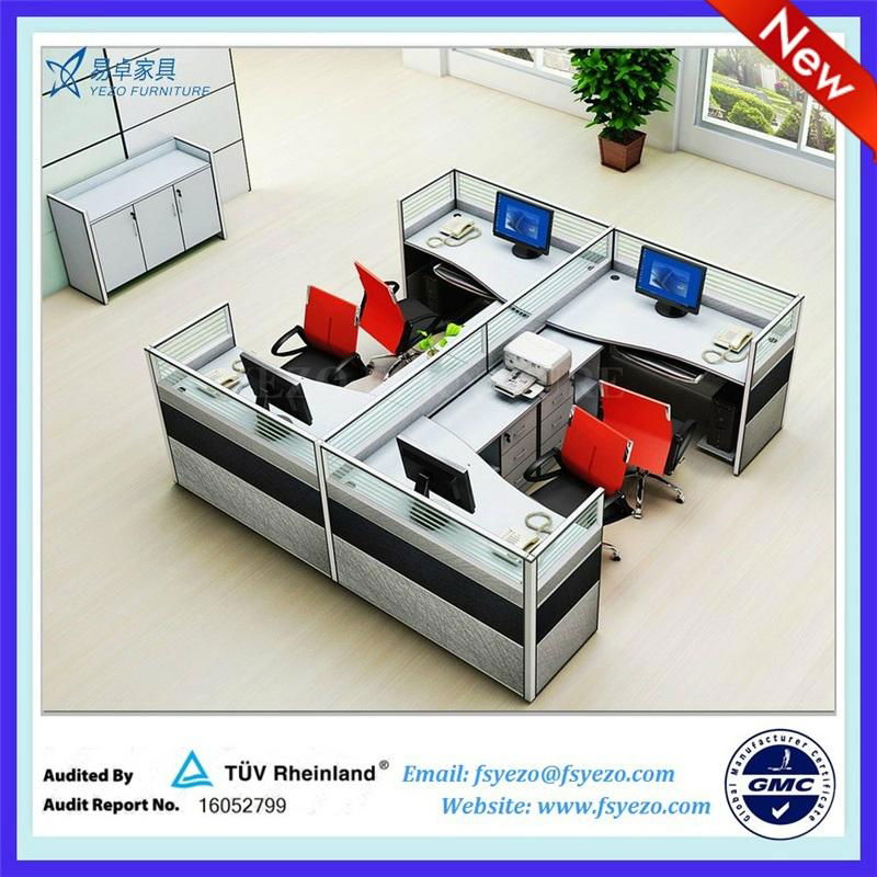 40mm Thick Modular Office Partitions Cubicle Dividers