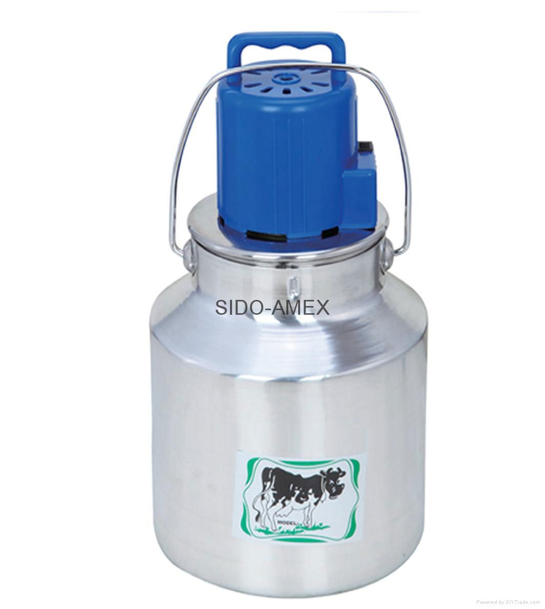 Milk Mixer Butter Churn Aluminum Milk Can Al mixer with plastic motor cover 3