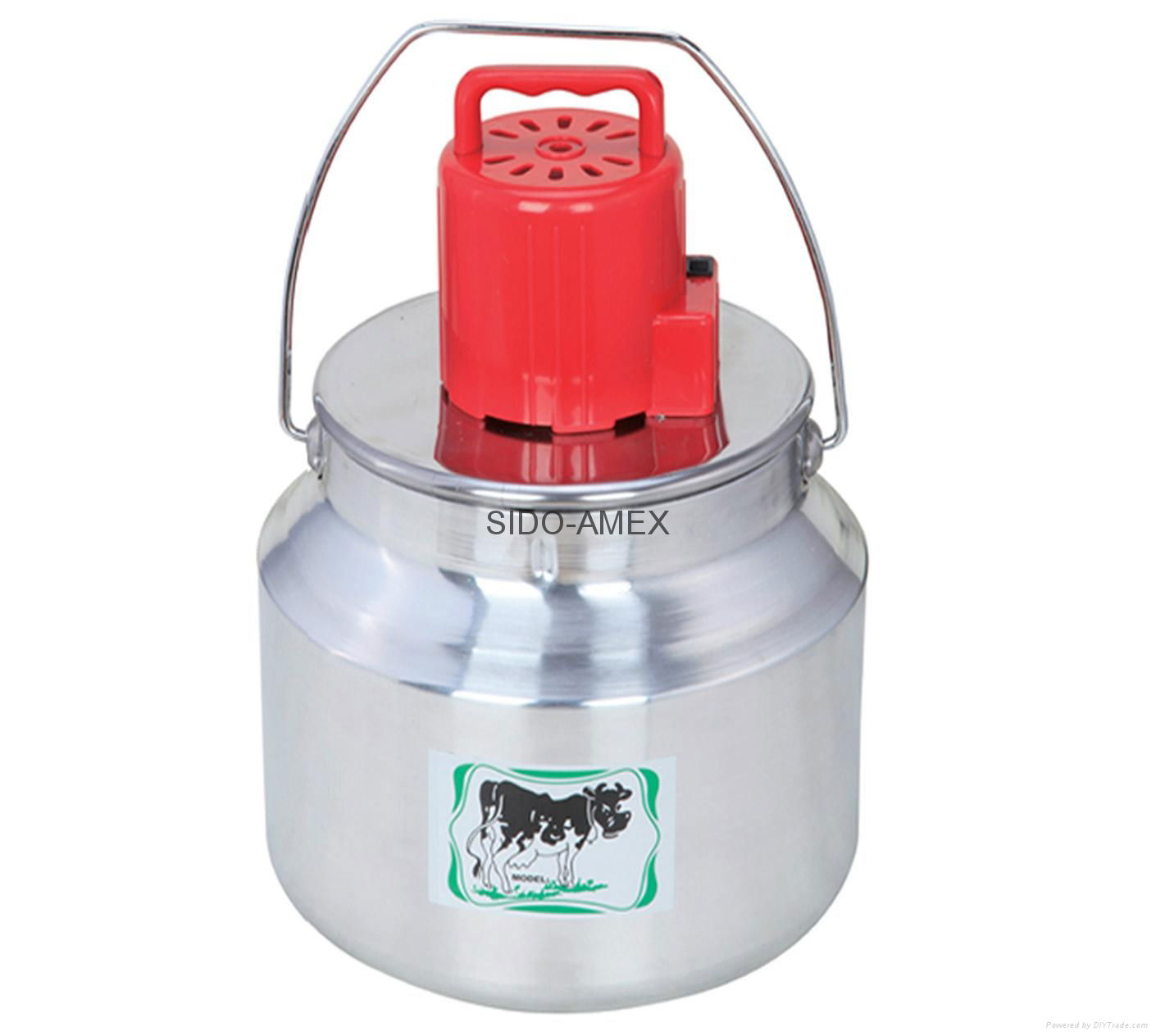 Milk Mixer Butter Churn Aluminum Milk Can Al mixer with plastic motor cover