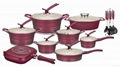 cast casting cookware set Aluminum nonstick ceramic = casseroles marble granite 1