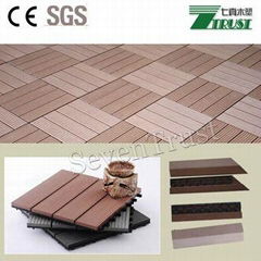 China Manufacturer WPC DIY Decking Tiles 