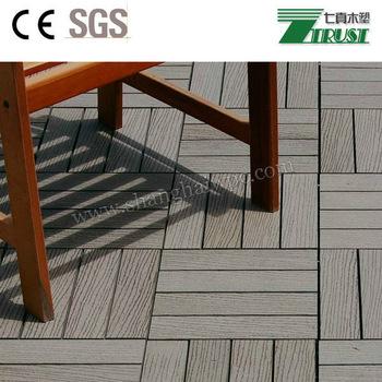 China Manufacturer WPC DIY Decking Tiles  2