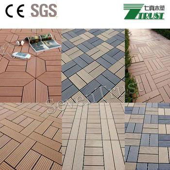 China Manufacturer WPC DIY Decking Tiles  4