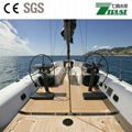 Teak color pvc soft decking for outdoor yacht  3