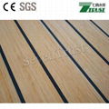 Teak color pvc soft decking for outdoor yacht  4