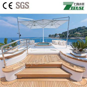 Durable cheap waterproof outdoor PVC teak boat decking  3