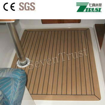 Durable cheap waterproof outdoor PVC teak boat decking  2