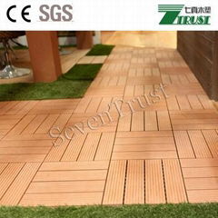 300x300mm wpc DIY floor tile /Outdoor easy install DIY WPC tile/wpc flooring