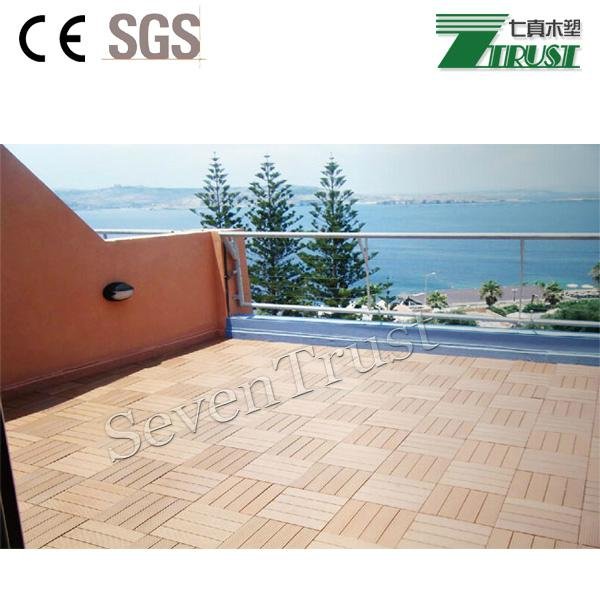 300x300mm wpc DIY floor tile /Outdoor easy install DIY WPC tile/wpc flooring 2