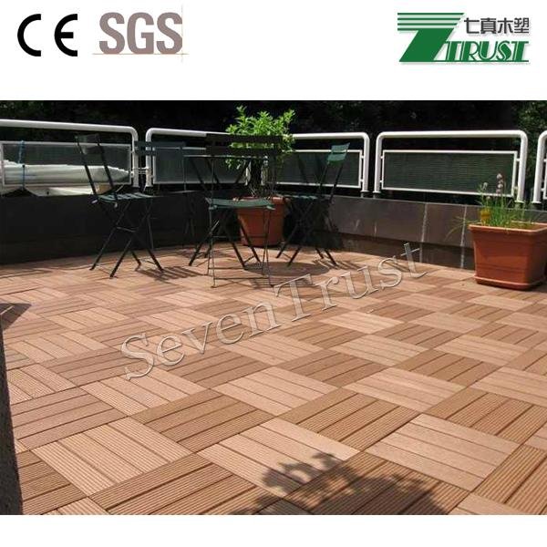 300x300mm wpc DIY floor tile /Outdoor easy install DIY WPC tile/wpc flooring 5