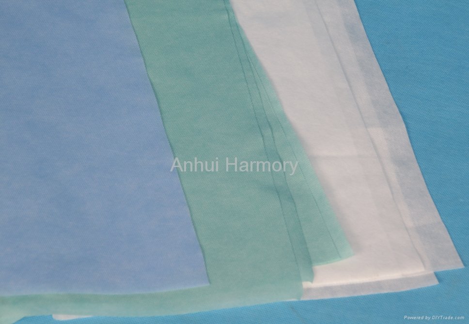 SMS Nonwoven wrapping material 45gsm/60gsm white/blue/green 