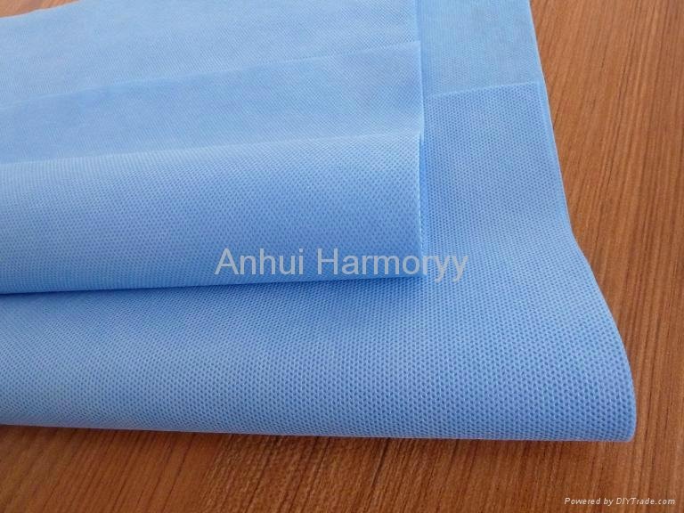 SMS Nonwoven wrapping material 45gsm/60gsm white/blue/green  3