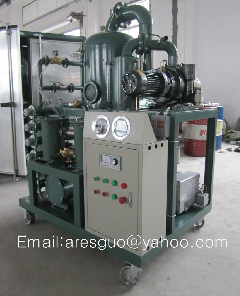 Vacuum transformer oil filtration machine