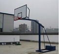 天津国标质量尺寸半包箱式篮球架上门安装直销价格